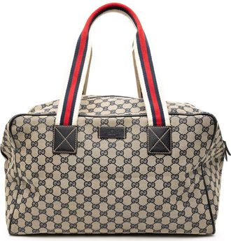 Gucci Pre-owned Gucci GG Canvas Web Travel Bag 80N07ZF7CLQPRZE2