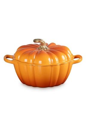 LE CREUSET Figural Pumpkin Baking Dish in Persimmon at Nordstrom
