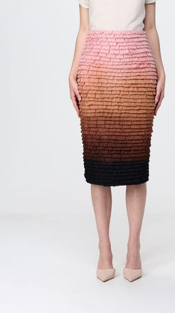 Elisabetta Franchi Gonna a tubino in poliestere sfumata