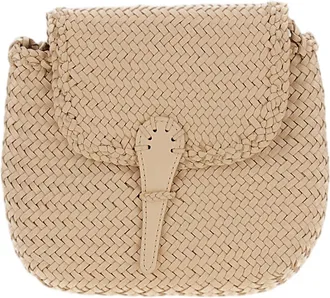 Dragon Diffusion Mini City Shoulder Bag with Woven Leather Texture