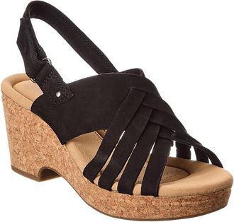 Clarks Giselle Ivy Leather Heeled Sandal
