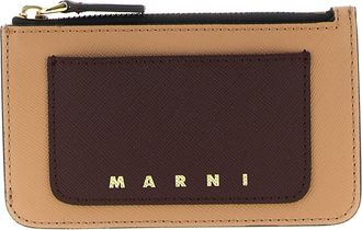 Marni Saffiano Leather Cardholder Portafogli Multicolor-Donna