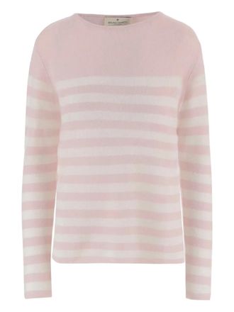 Bruno Manetti striped cashmere jumper - Pink