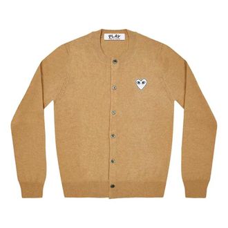 Comme Des Gar&ccedil;ons (WMNS) COMME des GARCONS PLAY Cardigan White Emblem Camel AZ-N065-051-2