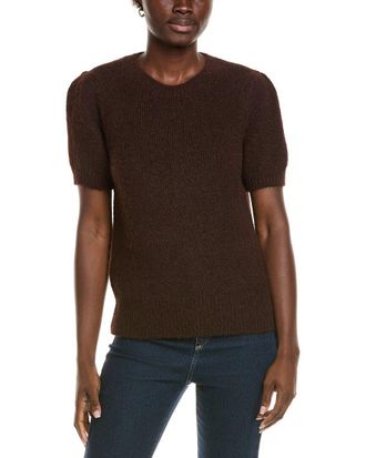 Vince Camuto Wool-Bend Crewneck Sweater