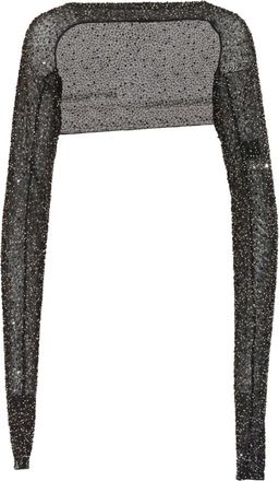 Krizia Coprispalle con perline - Nero