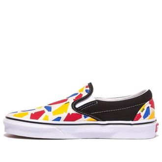 Vans CLASSIC SLIP-ON (POP LOGO) Black White Red Yellow VN0A4U382O8