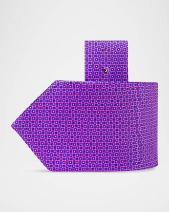 Stefano Ricci Men & apos;s Micro-Geometric Silk Tie