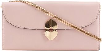 Kate Spade New York Pink Leather Chain/Shoulder Wallet (Pre-Owned)