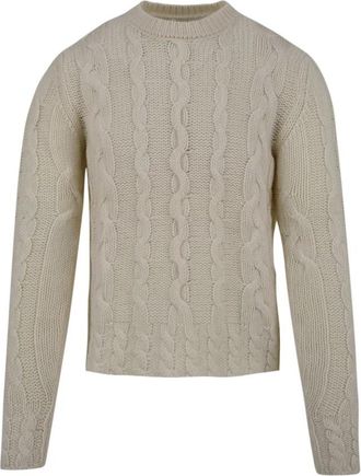 Akep Uk 908 Trui - Heren - Ronde hals truien - Beige - S - Truien & Vesten