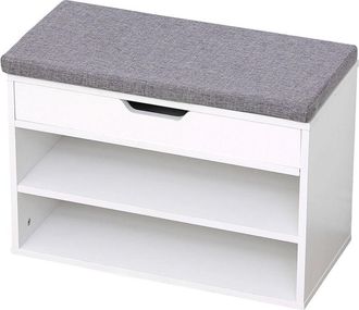 Happy Garden Zapatero blanco ALAN con dos compartimentos