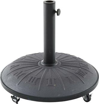 Hesperide Hesperide - Soporte De Sombrilla Redondo Con Ruedas Gris - 25 Kg - Hesp&eacute;ride