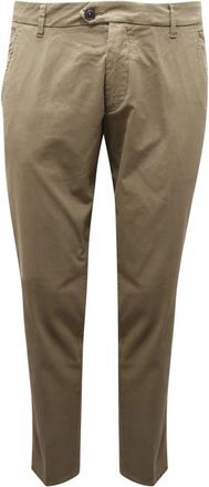 Roy Rogers Slim Fit Army Green Stretch Broek - Heren - Chinos - Groen - W36 - Broeken
