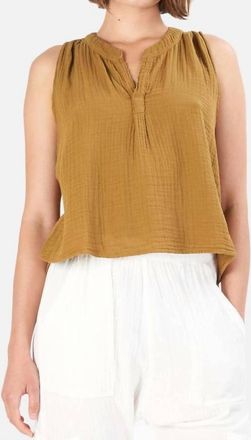 NSF Nepore Drapy Sleeveless Top In Ranch
