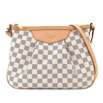 Louis Vuitton Pre-owned Damier Azur Shoulder Bag - Dames - Pre-owned - Wit - Maat: ONE Size