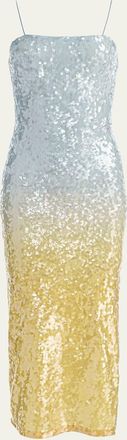 Alice & Olivia Fifi Sequined Midi Dress