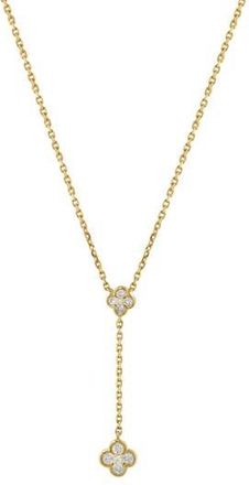 Effy Diamond Clover Y-Necklace in White at Nordstrom Rack, Size 18