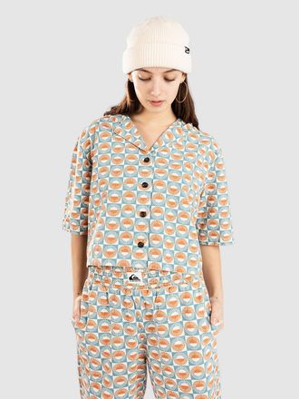 Quiksilver Dad Crop Fit Cotton Camicia fantasia