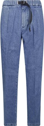 White Sand Denim 2 Pince F.22 SW Pleated Relaxed-Fit Jeans