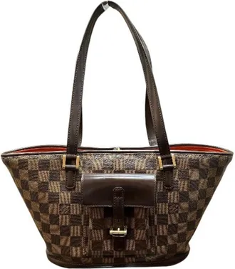 Louis Vuitton Brown Handbag Tote Bag (Pre-Owned)