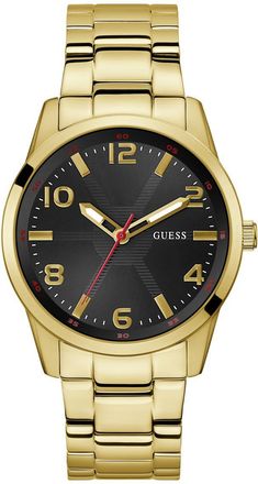 Guess Monte Mens Gold Watch GW0804G3 Stainless Steel - One Size