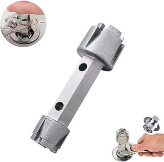 OEM Herramienta Para Extraer Desag&uuml;es De Ba&ntilde;era (1 Pieza), Doble Cara, Extractor De Desag&uuml;es De Ba&ntilde;era De Aluminio Resistente, 15 Cm