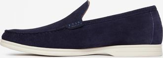 Oliver Sweeney Alicante Mens Suede Moccasin Loafers - Navy - Size UK 10