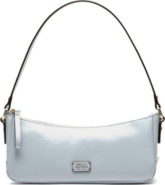 Frances Valentine Mia Crinkled Leather Shoulder Bag in Light Blue at Nordstrom