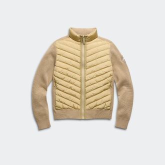 Canada Goose HyBridge Knit Jacket (Women, Ecru Beige, XL)