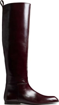 Khaite Colt knee-high boots - women - Calf Leather/Leather/Leather - 39.5 - Red