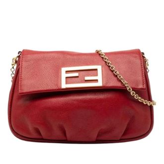 Fendi Pre-owned Shoulder Bags, female, Red, Size: ONE SIZE Pre-owned Vintage Shoulder Bag