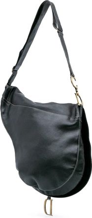 Dior Hobo Bags - 2002 Leather Baudrier Saddle Bag - Gr. unisize - in Schwarz - für Damen