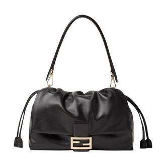 Fendi Baguette Soft Large - Bags - Mujer - Negro - ONE SIZE