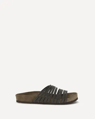 Brunello Cucinelli Ciabatte con decorazioni stringate con monili Woman 40
