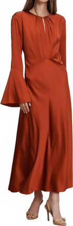 Veronica Beard Ezri Dress In Carnelian Red