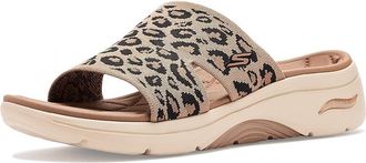 Skechers On-The-Go GO Walk Arch Fit 2.0 Sandals w/ Leopard Womens Sandals Leopard : 11 B - Medium, Synthetic