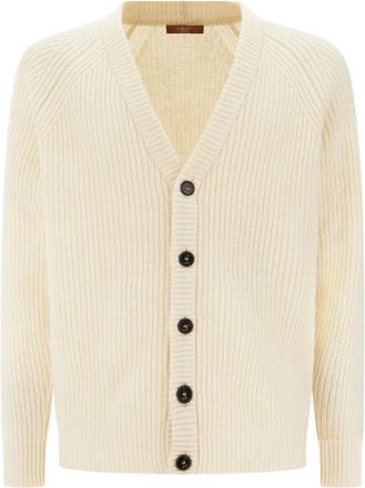 Cruna Cardigan in lana crema - - Knitwear - Uomo - Beige - S