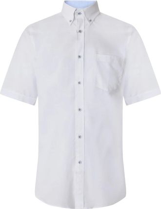 Paul & Shark Heren T-shirt met korte mouwen - Heren - Korte mouwen Overhemden - Wit - S - Katoen - Overhemden