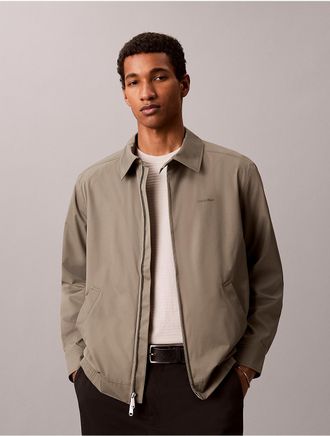Calvin Klein Mens Matte Full Zip Jacket - Green - XS