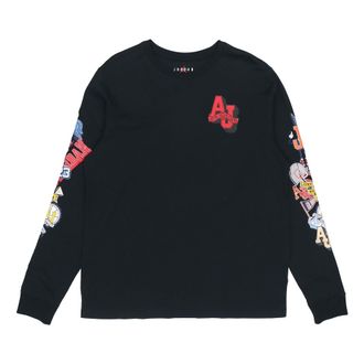 Nike Jordan Air Jordan Casual Sports Long Sleeves Round Neck Black CV3408-010