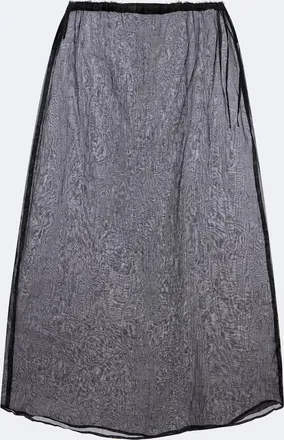 Prada Cotton organdy midi skirt