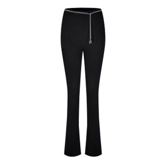 HUGO BOSS Hugo Dames/Dames Norinda broek met kettingdetail (Zwart)
