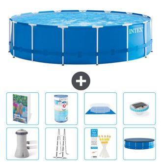 Intex Piscina Con Estructura Redonda - 457x122 Cm - 9-piezas S622