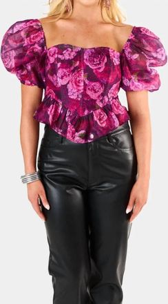 BuddyLove Chloe Bustier Top In Purple