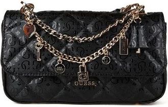 Guess Libby Flap Crossbody - Dames - Schoudertassen - Zwart - ONE Size - Tassen