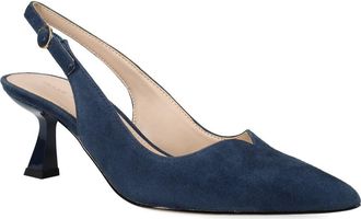 Pelle Moda Janah Slingback Pointed Toe Pump in Midnight at Nordstrom, Size 7.5