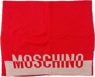 Moschino Sciarpa Rosso Moschino Donna
