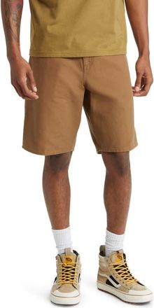 Carhartt Work in Progress Organic Cotton Canvas Carpenter Shorts in Hamilton Brown at Nordstrom, Size 30