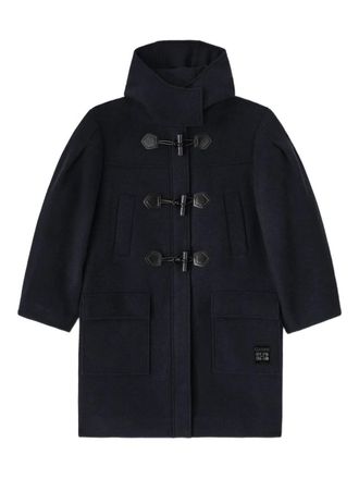 Ganni hooded coat - Blue