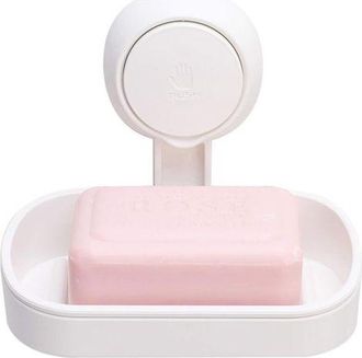 OEM Jabonera De Succi&oacute;n Para Ba&ntilde;o, Capacidad M&aacute;xima 5 Kg, Para Jab&oacute;n De Ducha, Montaje En Pared, No Requiere Perforaci&oacute;n, Soporte De Pl&aacute;stico Extra&iacute;ble Co